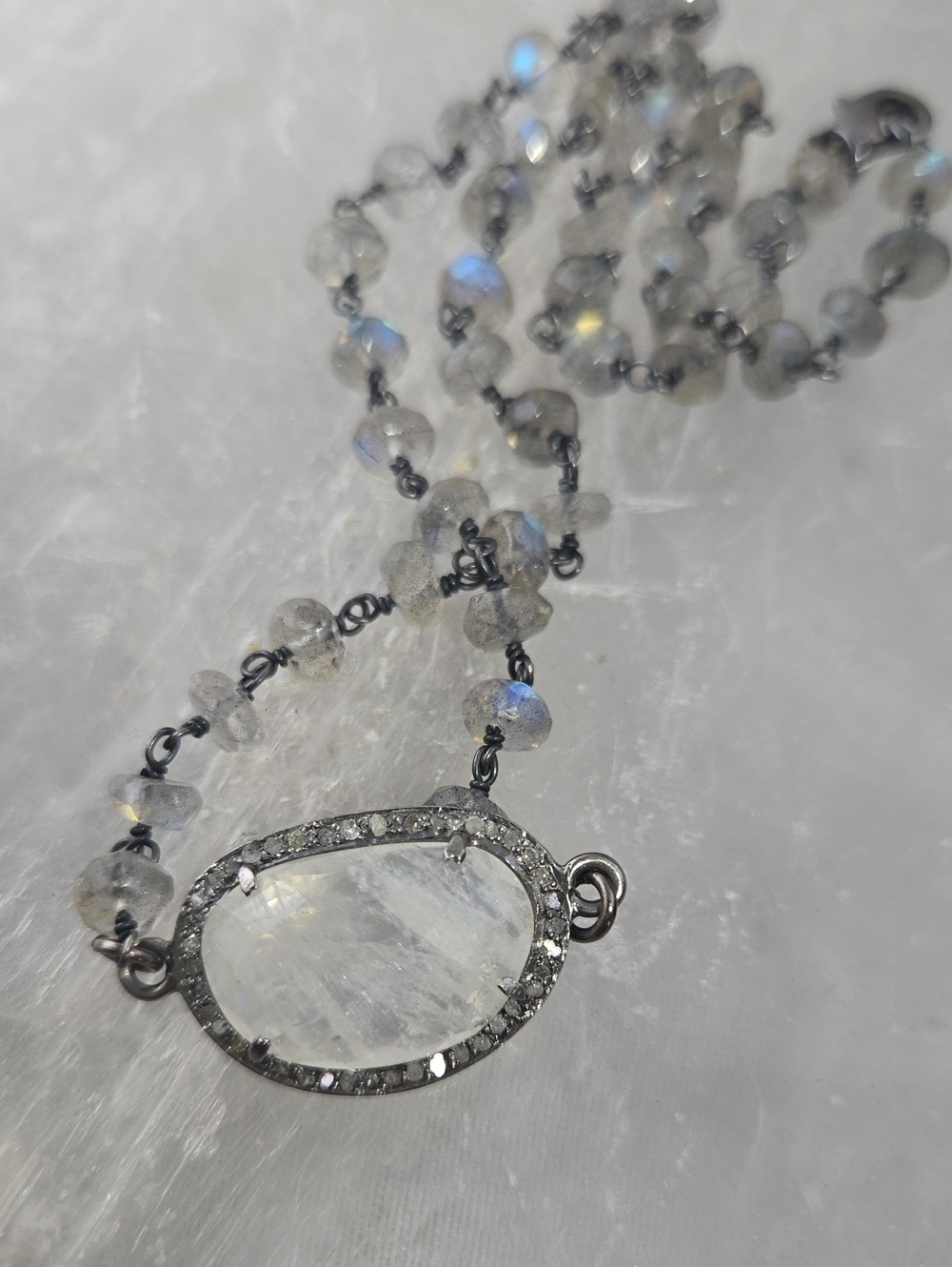 Labradorite, Sterling Silver Necklace
